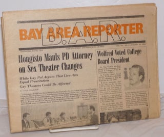 Cat.No: 254740 B.A.R.: Bay Area Reporter; vol. 14, #3, January 19, 1984; Hongisto Mauls...