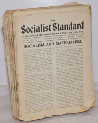 Cat.No: 254845 The Socialist Standard The Official Organ of the Socialist Party of Great...