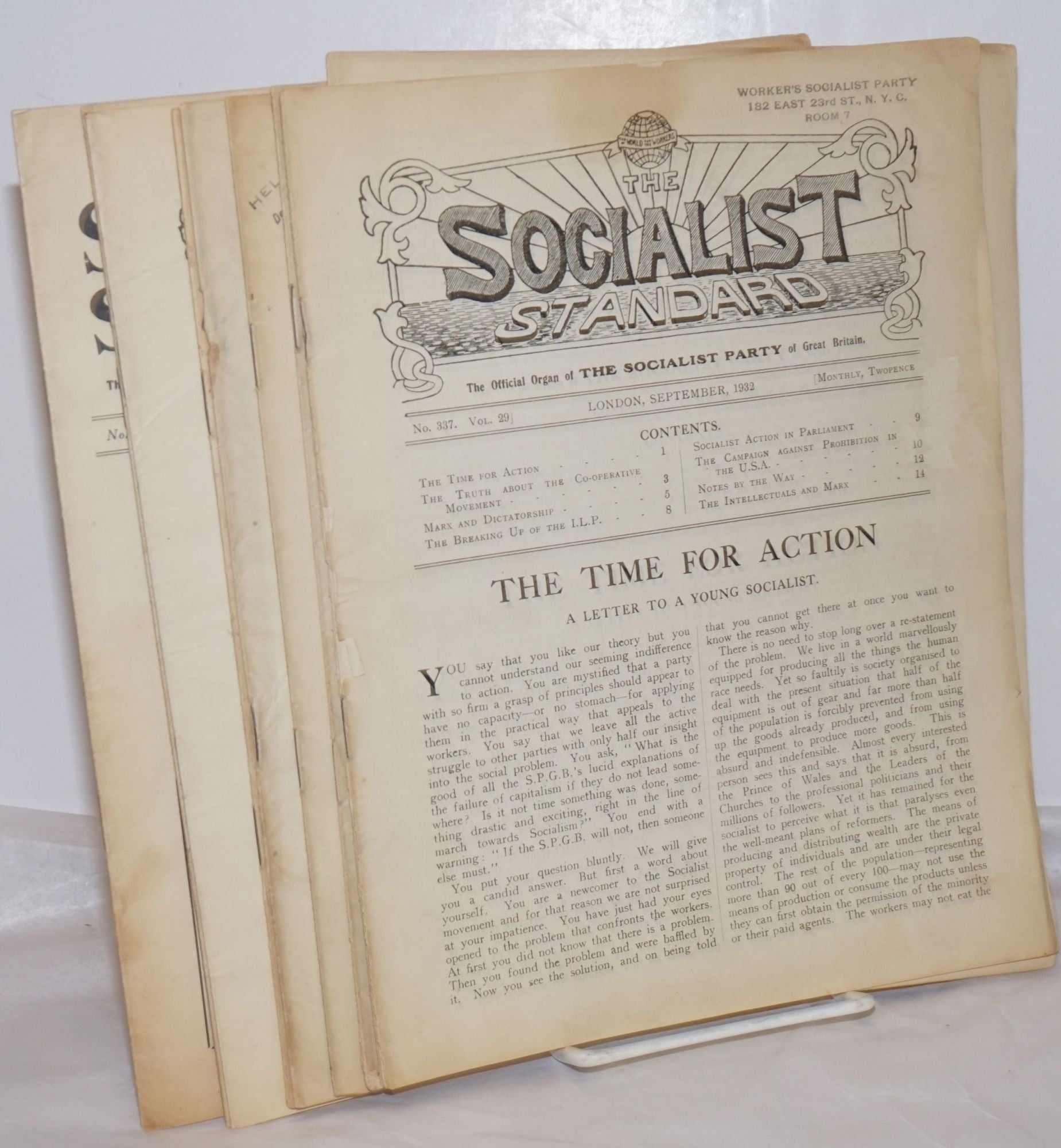 The Socialist Standard 9 Issues The Official Organ Of The Socialist ...