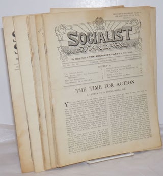 Cat.No: 254846 The Socialist Standard [9 issues] The Official Organ of the Socialist...