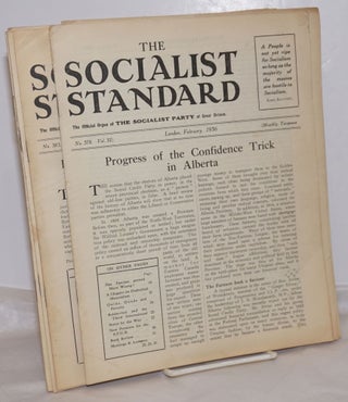 Cat.No: 254849 The Socialist Standard [11 issues] The Official Organ of the Socialist...