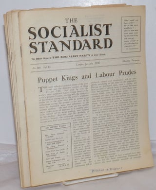Cat.No: 254850 The Socialist Standard [7 issues] The Official Organ of the Socialist...