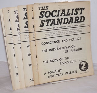 Cat.No: 254851 The Socialist Standard [6 issues] The Official Organ of the Socialist...