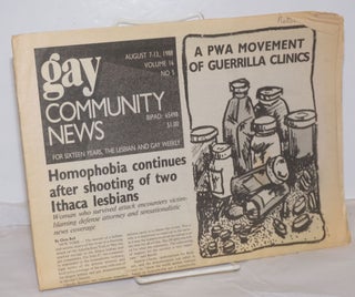 Cat.No: 255006 GCN: Gay Community News; the weekly for lesbians and gay males; vol. 16,...
