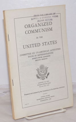 Cat.No: 255050 Organized communism in the United States. Committee on Un-American...