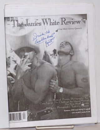 Cat.No: 255075 The James White Review: a gay men's literary quarterly; vol. 15, #3,...