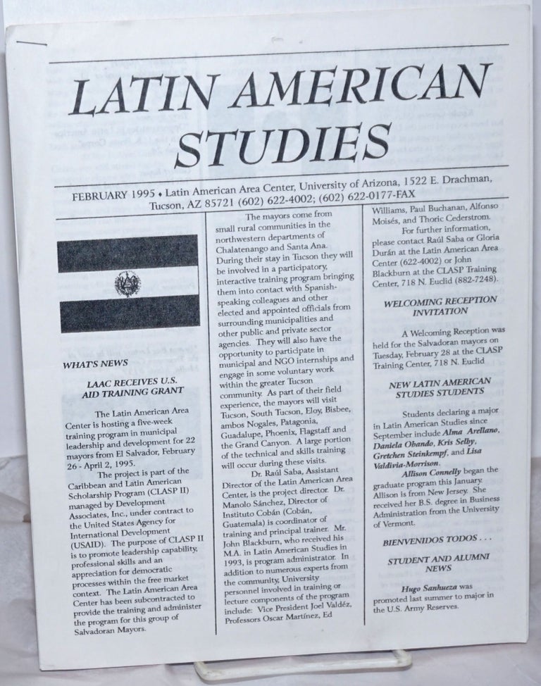 Cat.No: 255141 Latin American Studies: February 1995