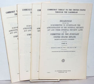 Cat.No: 255204 Communist Threat To the U.S. Through the Caribbean. hearings before the...