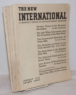 Cat.No: 255382 The New International; a monthly organ of revolutionary Marxism. Volume...