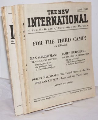 Cat.No: 255559 The New International Apr-Dec 1940. Max Shachtman Workers Party, eds,...