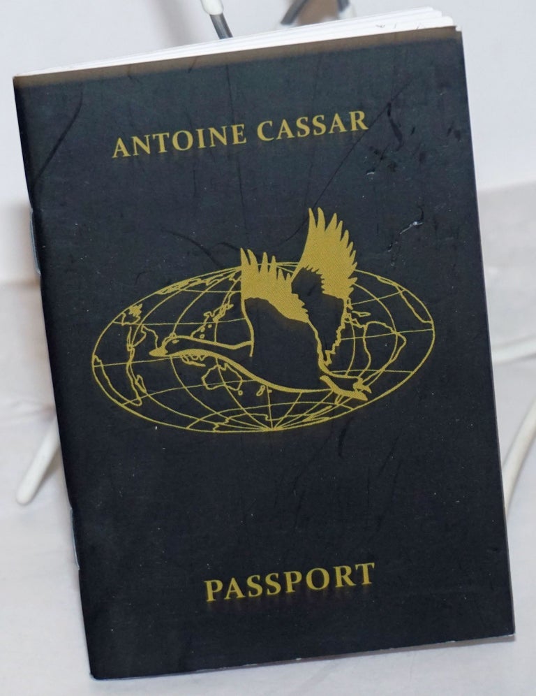 Cat.No: 255793 Passport. Antoine Cassar.
