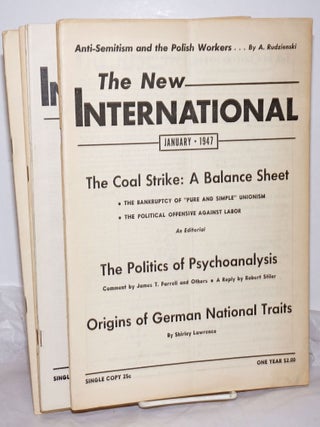 Cat.No: 255825 The New International; a monthly organ of revolutionary Marxism. Volume...