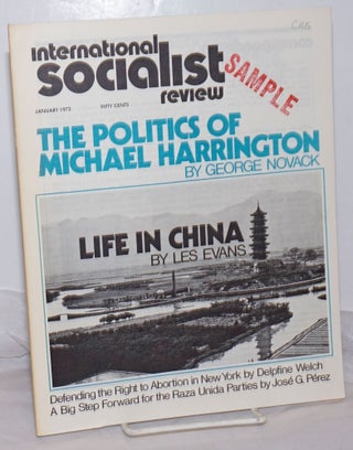 Cat.No: 255933 International Socialist Review [January 1973]. Larry Seigle, eds Les Evans