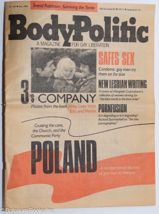 Cat.No: 255981 The Body Politic: a magazine for gay liberation; #109, December, 1984;...
