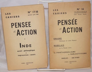 Cat.No: 256000 Les Cahiers Pensée et action, no. 16, Octobre-Novembre-Decembre, 1961 and...
