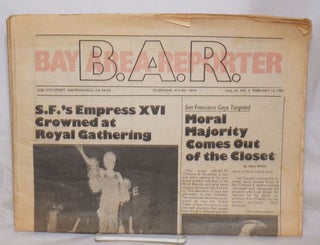 Cat.No: 256135 B.A.R. Bay Area Reporter: vol. 11, #4, February 12, 1981; Moral Majority...