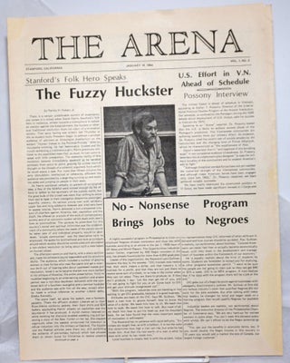 Cat.No: 256210 The Arena: vol. 1, #2, January 18, 1968: The Fuzzy Huckster. Brien Benson,...