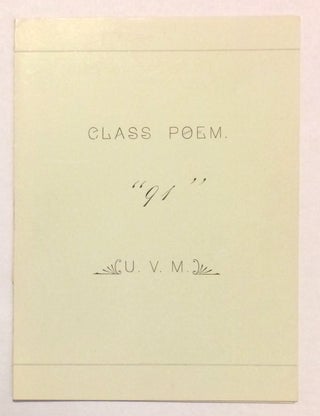 Cat.No: 256223 Class Poem "91". Stephen T. Byington