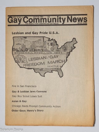 Cat.No: 256276 GCN: Gay Community News; the weekly for lesbians and gay males; vol. 9,...