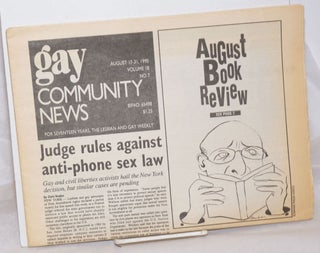Cat.No: 256279 GCN: Gay Community News; the weekly for lesbians and gay males; vol. 18,...
