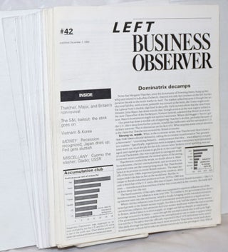 Cat.No: 256578 Left Business Observer [fragmentary run]; 1990-2001. Douglas Henwood,...
