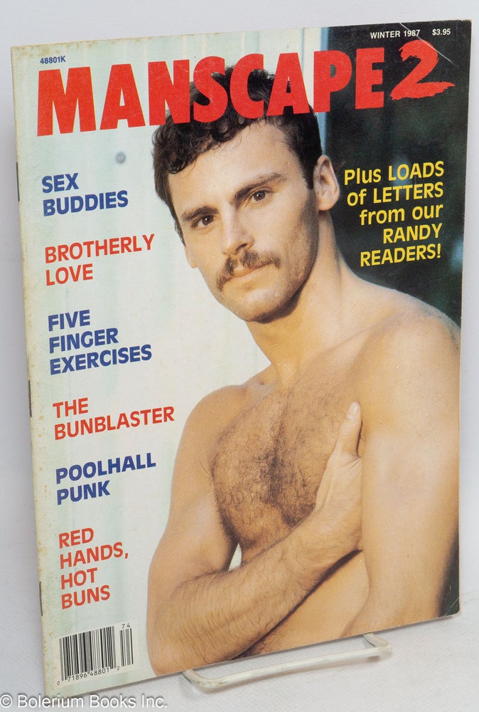 Cat.No: 256802 Manscape 2: #9, Winter 1987: Sex Buddies, Brotherly Love. Jackie Lewis, Lou Thomas publisher, managing, The Hun William Cozad, Starbuck, David, Bill Ward, Thor, Etienne, Craig Esposito, Vulcan, Louis Jekyll.