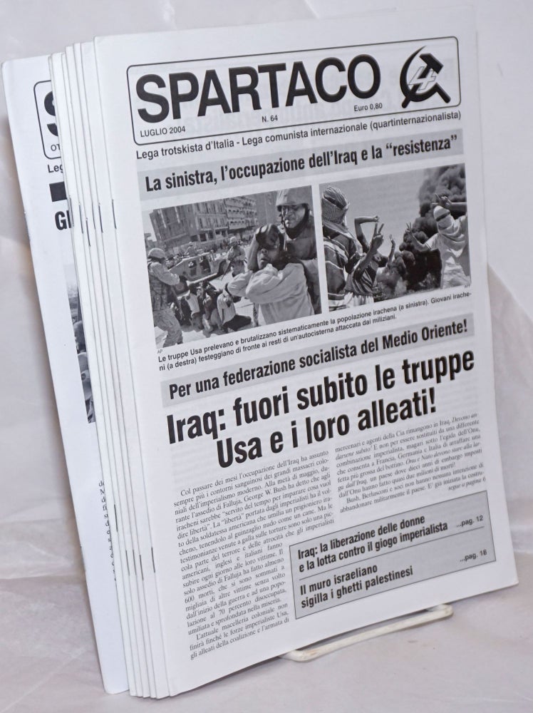 Cat.No: 256805 Spartaco [9 issues]. Lega Trotskyista d'Italia.