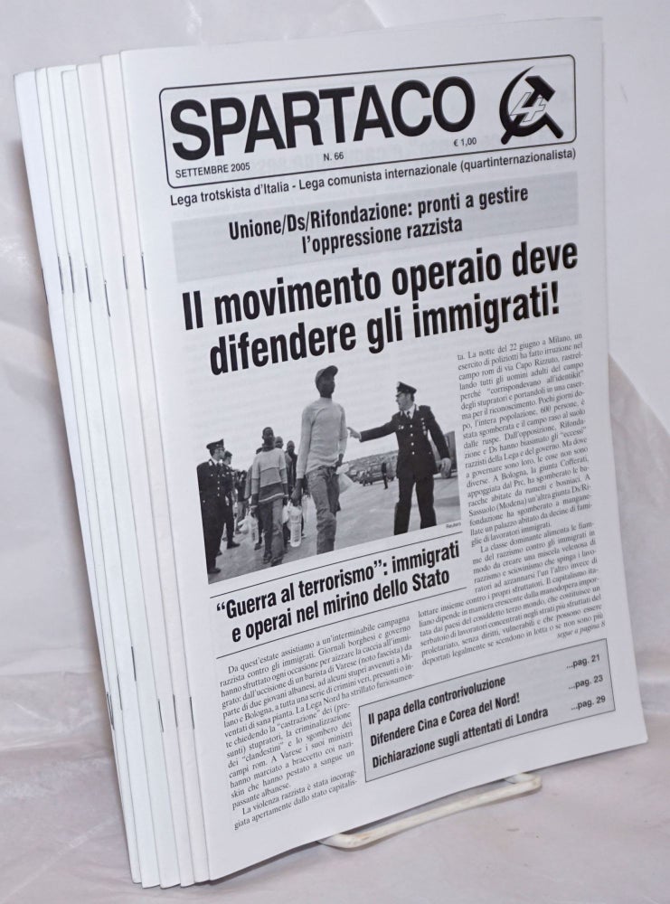 Cat.No: 256806 Spartaco [7 issues]. Lega Trotskyista d'Italia.