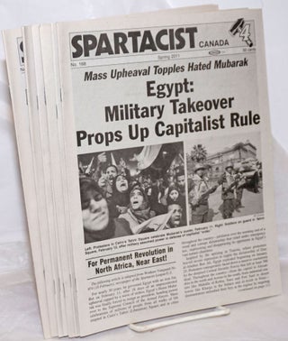 Spartacist Canada, newspaper of the Trotskyist League, Canadian sympathizing section of the International Communist League (Fourth International) Spring, 2001, No. 168 through Fall, 2012, No. 174 7 issues
