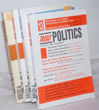 Cat.No: 256843 New politics; a journal of socialist thought. Vol. 4, No. 1-4 (New Series...