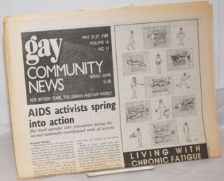 Cat.No: 256904 GCN: Gay Community News; the weekly for lesbians and gay males; vol. 16,...