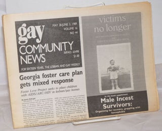 Cat.No: 256907 GCN: Gay Community News; the weekly for lesbians and gay males; vol. 16,...
