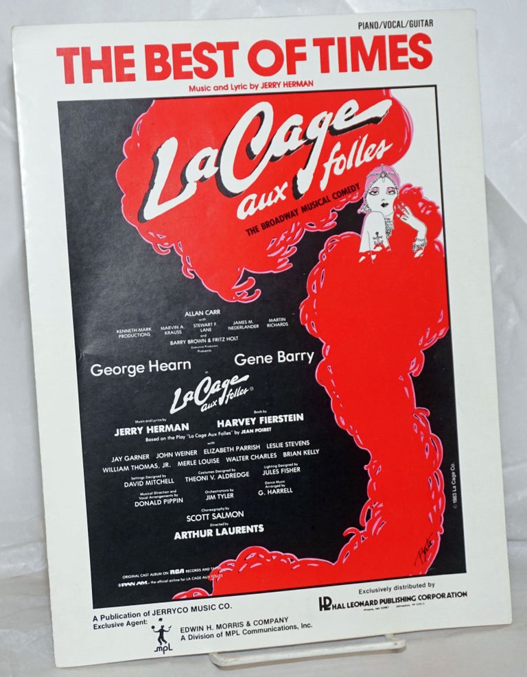 Cat.No: 256925 The Best of Times: piano/vocal/guitar sheet music from La Cage aux folles. Jerry Herman, music, lyrics.