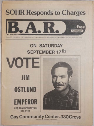 Cat.No: 257035 B.A.R. Bay Area Reporter: vol. 7, #19, September 15, 1977; SOHR responds...