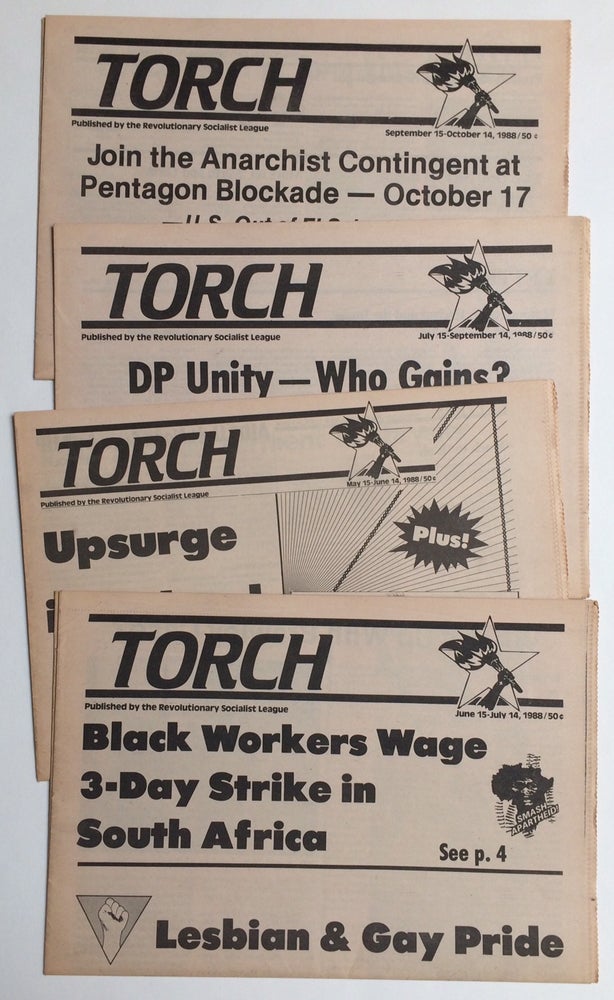Cat.No: 257092 Torch [four issues of the newspaper: vol. 15 nos. 4-7]. Revolutionary Socialist League.