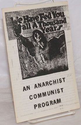 Cat.No: 257128 An Anarchist Communist Program