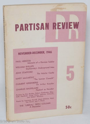 Cat.No: 257168 Partisan review, Vol. 13, No. 5, November-December, 1946 [a literary...