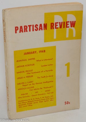 Cat.No: 257172 Partisan review, Vol. 15, no. 1, Jan, 1948 a literary monthly. Philip Rahv...