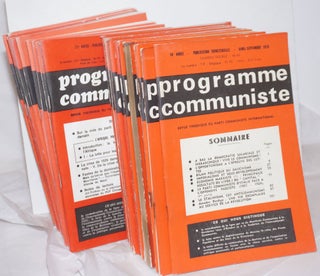 Cat.No: 257177 Programme Communiste Revue Theorique de Party Communiste International. F....