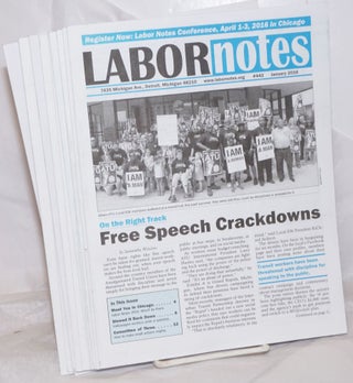 Cat.No: 257189 Labor Notes [10 issues]. Kim Moody, director