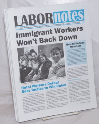Cat.No: 257190 Labor Notes [11 issues]. Kim Moody, director