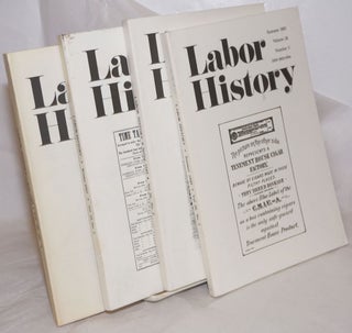 Cat.No: 257240 Labor history. vol 26, nos. 1-4, complete run for 1985. Daniel Leab, ed