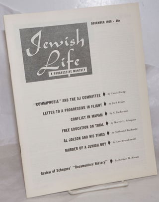 Cat.No: 257343 Jewish Life [1950, Dec, Vol. 5, No. 2 (50)]. Paul Novik Moses Miller, eds,...