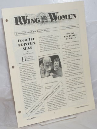 Cat.No: 257414 RVing Women: a support network for women rvers vol. 3, #6, Nov/Dec 1993....