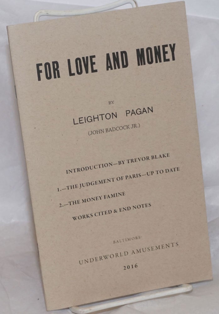 Cat.No: 257432 For Love and Money. Leighton Pagan, Trevor Blake, John Badcock Jr.