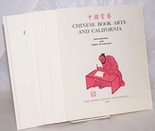 Cat.No: 257571 Chinese Book Arts and California. Mary Tanenbaum, introduction, Gladys...