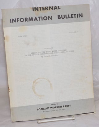 Cat.No: 257638 Internal Information Bulletin, Jun 1969