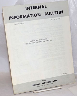 Cat.No: 257646 Internal Information Bulletin, January 1970, no. 1 in 1970