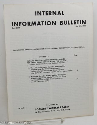 Cat.No: 257664 Internal Information Bulletin, Apr 1973, No. 2