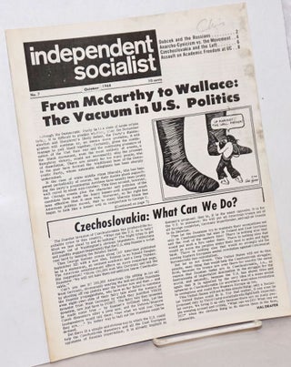 Cat.No: 257792 Independent Socialist, No. 7, Sep 1968. Hal Draper, ed Kim Moody